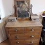 Antique Pine Vanity dresser. Image 5