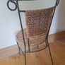 Stunning Design Show Piece Wrought Iron and Rattan Chair Image 3