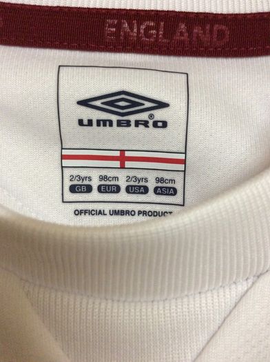 England National Football Team. Childrens Kids Home Jersey And Matching Home Shorts. Age 2-3 Years. World Cup 2022