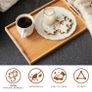 Brand New KKTONER Bed Tray Serving Tray Breakfast Tray Bamboo with Folding Feet Bedside Table Image 5