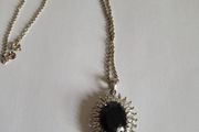 sterling silver genuine Boi Ploi black spinel rare size pendant