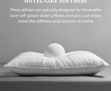 Downluxe Goose Down Pillows -  Queen Size (20"x28") x1