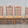 Country kitchen ladder back chairs (six) price drop Image 5