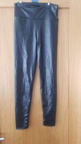 Black Faux Leather Leggings