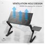 Adjustable Versatile Laptop Desk Table, Sofa Desk for Laptop with Heat-Vent and Removable Mouse Boar Image 2