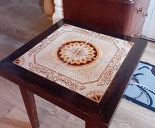 Mid century tiled top coffee table