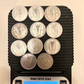 IRELAND Half Crown silver coins, 75% of silver in each