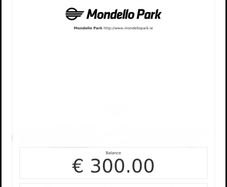 Mondello park 300EUR gift certificate