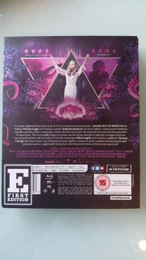 Color out of Space HMV First Edition blu ray