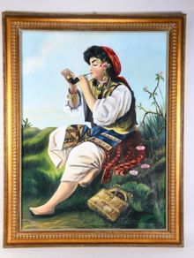 Large oil painting on canvas