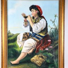 Large oil painting on canvas