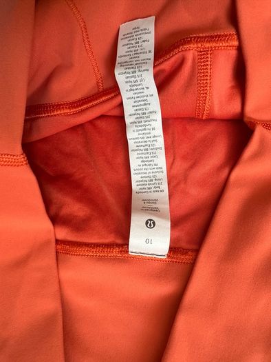 Orange Lululemon Size US 10 Leggings (genuine)
