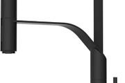 Kitchen Tap, Kitchen Taps Mixer with Pull Out Spray, Sink Mixer Tap Single Handle with High Arc 360 Swivel 2 Modes Spray Head for 1 Hole Mount, Matte Black