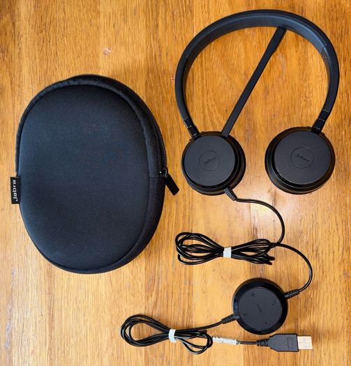 JABRA HSC016 Evolve 20 Stereo Noise Cancelling Wired Headset, Black