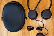 JABRA HSC016 Evolve 20 Stereo Noise Cancelling Wired Headset, Black