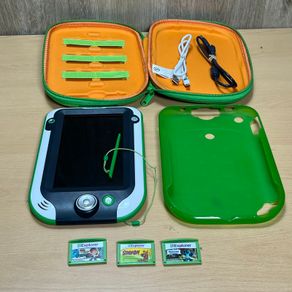 LeapFrog Leappad Ultra Green Tablet With 3 Games, Case, Stylus, Cables