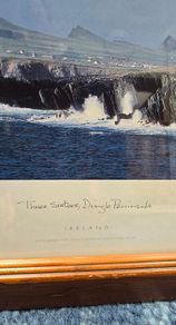 framed picture of "Three Sisters" Dingle by Peter Zoller. 10.5 inches x 12.5 inches 10.5 inches. Presented in a rustic solid wooden frame
