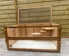 Hamster enclosure with camera and accessories