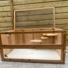 Hamster enclosure with camera and accessories