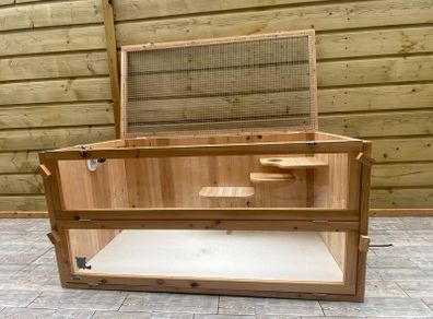 Hamster enclosure with camera and accessories