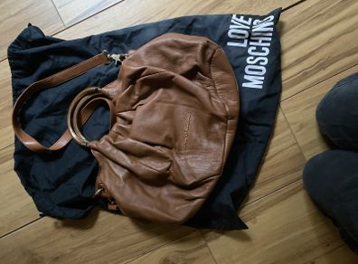 moschino leather bag