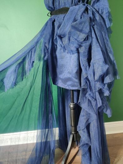 Navy long dress size M-L TS couture atelier designer special occasion  dress