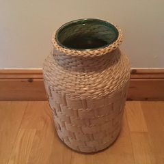 Sea Grass large vase with glass liner