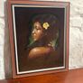 Vintage Australian portrait on velvet. Image 2