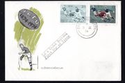 1974 Ireland Centenary of Irish Rugby Football Union Commemorative Stamps Harp First Day Cover (FDC)