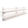 2 Tier Floating Wall Shelves 2 pcs Stainless Steel 240x30 cm Image 6