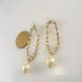 Silver pearl earrings Image 2