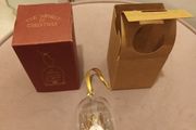 christmas dome glass/wood hanging decoration