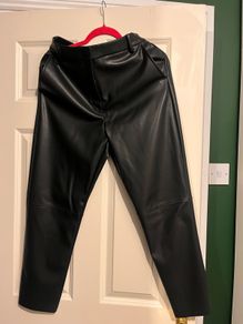 soft leather trousers size uk12