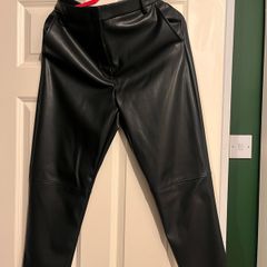 soft leather trousers size uk12
