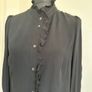 Great Plains black ruffle blouse - sz 12 Image 3