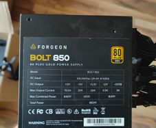Forgeon Bolt PSU 850W 80 Plus Gold Full Modular Power Supply