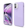 Liquid Silicone Case For iPhone 12 Mini Luxury Thin Soft Phone Cover New Lilac Purple - FHT4IP12MLK Image 5