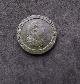 1797 King George III "Cartwheel" Copper One Penny Coin