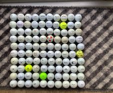 100 practice golf balls