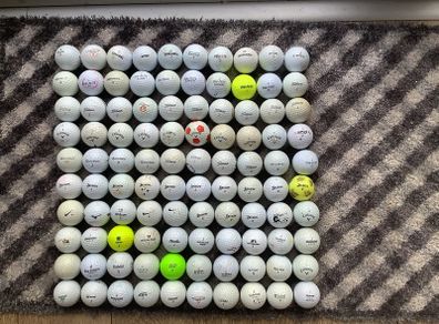 100 practice golf balls