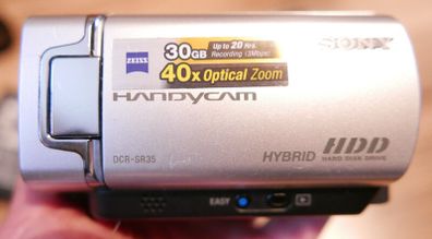 Sony Handycam DCR-SR35E Digital Camcorder - HDD Recording (30 GB) Hard Drive Camcorder - WORKS WELL