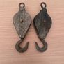 Pair of vintage pulleys Image 2