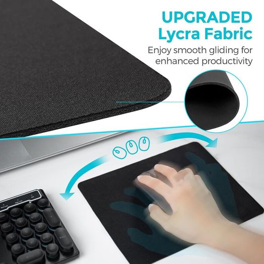 Wireless Bluetooth Rechargeable Mouse With Mouse Pad, Rechargeable, LED, Silent, Ultra-thin Design (Bluetooth 5.2 and 2.4GHz USB Receiver) | Portable Computer Mouse for Laptops, iPads, MacBooks and Apple Devices