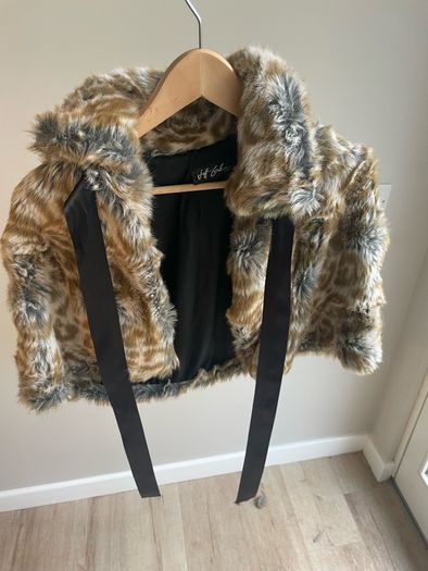 leopard print bolero