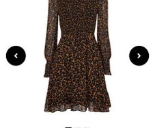 Whistles leopard mini dress, size 8