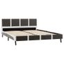 Bed Frame Grey and White Faux Leather 135x190 cm Image 8