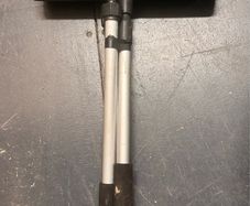Telescopic water-fed cleaning brush