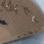 Wooden Hand Painted & Pierced Asian Fan Image 9