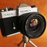Yashica TL Electro 35mm SLR Film Camera with Vivitar 24mm 2.8 wide angle lens Image 2