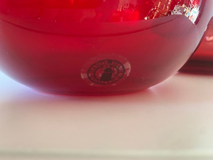 IKEA Salong Cranberry Ruby Red Glass
